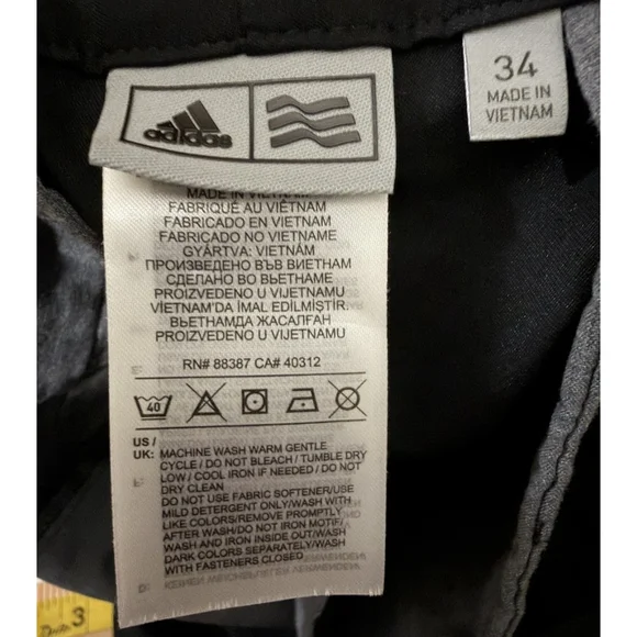 ADIDAS CLIMATE GOLF MENS SHORT 10” BLACK COLOR SIZE 34 - Picture 6 of 10